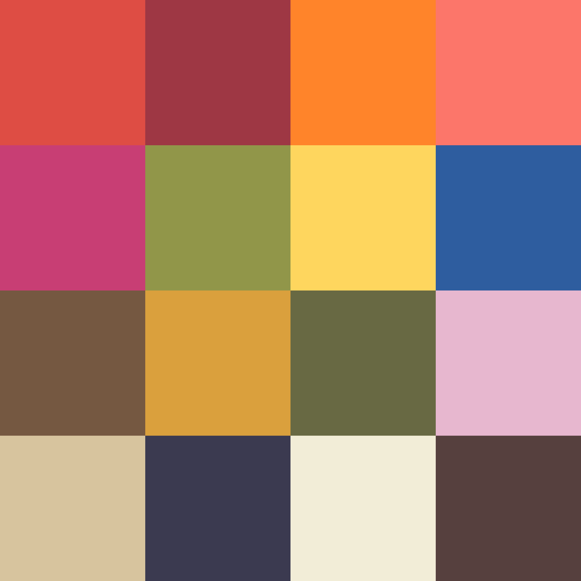 color palette pantone